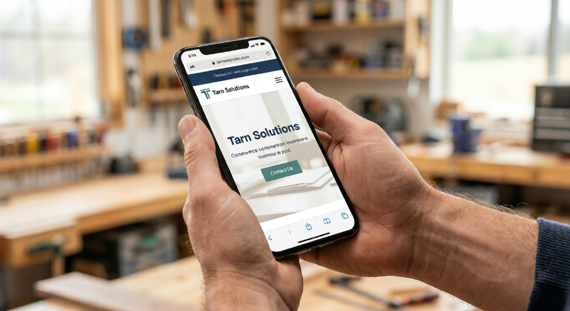 Site internet responsive design affichage mobile sur smartphone pour commerçant et auto-entrepreneur.